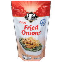 First Street Fried Onions, Crispy - 6 Ounce