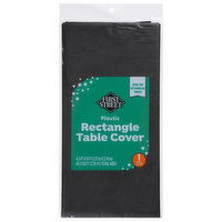 First Street Tablecover, Rectangular, Black Velvet, 1 Each