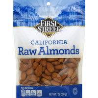 First Street Almonds, Raw, California - 7 Ounce