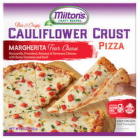 Milton's Pizza, Thin & Crispy, Cauliflower Crust, Margherita Four Cheese - 11 Ounce