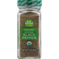 Sun Harvest Black Pepper, Organic, Ground, 1.7 Ounce