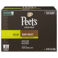 Peet's Coffee Decaf Coffee Pods Dark Roast House Blend Coffee - 32 Each