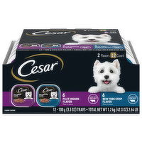 Cesar Canine Cuisine, Filet Mignon Flavor/New York Strip Flavor - 12 Each