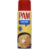 Pam Cooking Spray, No-Stick, Butter Flavor - 5 Ounce