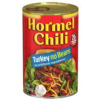 Hormel Chili, No Beans, 98% fat free, Turkey - 15 Ounce