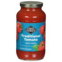 First Street Pasta Sauce, Traditional Tomato, 24 Ounce