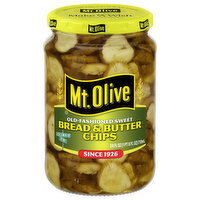 Mt. Olive Old-Fashioned Sweet Bread & Butter Chips Pickles - 24 Fluid ounce