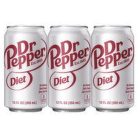 Dr Pepper Soda, Diet - 6 Each
