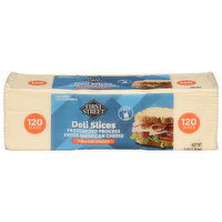 First Street Deli Slices, Swiss American Cheese, 120 Each