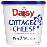 Daisy Cottage Cheese, Small Curd, 4% Milkfat Minimum - 24 Ounce