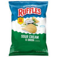 Ruffles Sour Cream & Onion Flavored Potato Chips - 8 Ounce