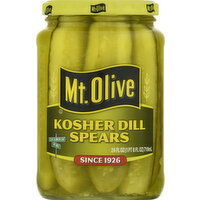 Mt Olive Pickles, Kosher Dill, Spears - 24 Fluid ounce