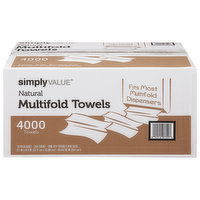 Simply Value Towels, Multifold, Natural - 16 Each