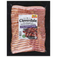 Cloverdale Bacon, Extra Thick-Cut, Triple Slow Smoked, 48 Ounce