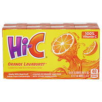 Hi-C Flavored Fruit Drink, Orange Lavaburst, 8 Each