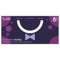 Bubly Sparkling Water, Blackberry - 8 Each