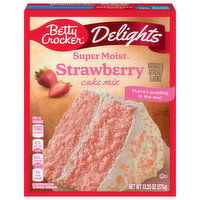 Betty Crocker Cake Mix, Strawberry, 13.25 Ounce