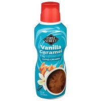 First Street Coffee Creamer, Vanilla Caramel - 32 Fluid ounce