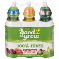 good2grow 100% Juice, Fruit Punch - 3 Each