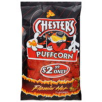 Chester's Puffcorn, Flamin' Hot Flavored - 4.25 Ounce