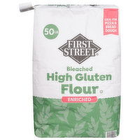 First Street High Gluten Flour, Bleached, Enriched - 50 Pound