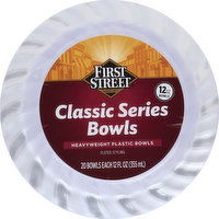 First Street Bowls, Classic Series, Fluted Styling, 20 Each