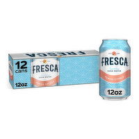 Fresca  Peach Soda Sparkling Flavored Soda Pop Soft Drink Zero Calorie And Sugar Free - 12 Each