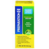 Preparation H Hemorrhoidal Cream, with Aloe, Maximum Strength, Multi Symptom Relief - 0.9 Ounce