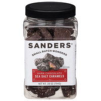 Sanders Sea Salt Caramels, Dark Chocolate, 28 Ounce