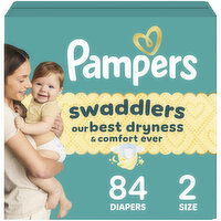 Pampers Diapers, Size 2 - 84 Each