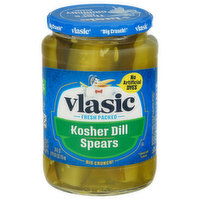 Vlasic Pickles, Spears, Kosher Dill, 24 Fluid ounce