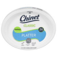 Chinet Platters, Compostable, 12.625 Inch, 24 Each