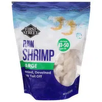 First Street Shrimp, Raw, Large, 32 Ounce