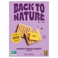 Back to Nature Harvest Whole Wheat Crackers - 7 Ounce