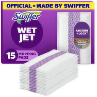 Swiffer Wet Jet Mop Cleaning Pads Refill, Floor Cleaner - 15 Each