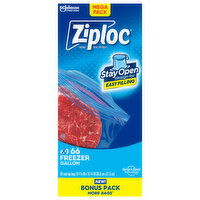 Ziploc Seal Top Bags, Freezer, Gallon, Mega Pack - 66 Each