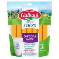 Galbani Cheese Sticks, Cheddar Cheese - 10 Each