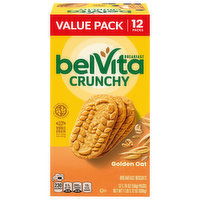 belVita Breakfast Biscuits, Golden Oat, Crunchy, Value Pack - 12 Each