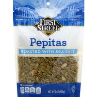 First Street Pepitas, Roasted with Sea Salt - 7 Ounce