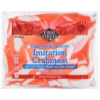 First Street Crabmeat, Imitation, Flake & Chunk Style - 40 Ounce