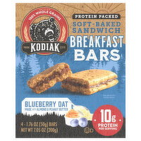 Kodiak Soft-Baked Sandwich Blueberry Oat Breakfast Bars - 4 Each