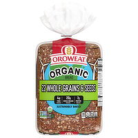 Oroweat Organic 22 Whole Grains & Seeds Seeded Bread, 27 oz - 27 Ounce