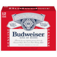 Budweiser Beer, Lager - 12 Each