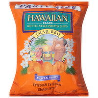 Hawaiian Potato Chips, Luau BBQ, Kettle Style, Party Size, 13 Ounce