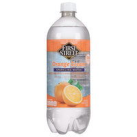 First Street Sparkling Water, Orange Cream - 33.8 Fluid ounce