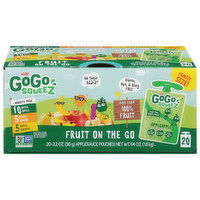 GoGo Squeez Applesauce, Fruit on the Go, Family Size - 20 Each