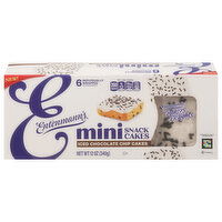 Entenmann's Snack Cakes, Iced Chocolate Chip Cakes, Mini - 6 Each
