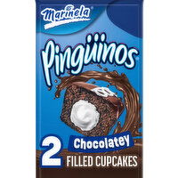 Marinela Chocolate Crème Filled Cupcakes, Twin Pack, 2 count, 2.82 oz