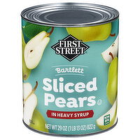First Street Sliced Bartlett Pears in Heavy Syrup