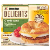Jimmy Dean Croissant Egg White, Turkey Sausage & Cheese Sandwiches